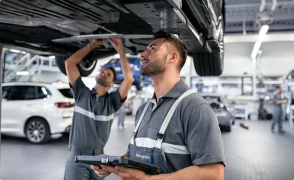 TÜV Hauptuntersuchung und Abgasuntersuchung BMW + MINI Service bei Autohaus Graser